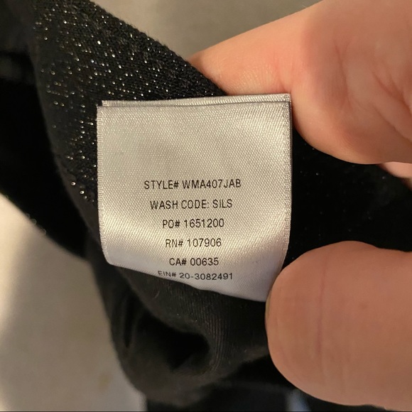 Hudson Black Nico Super Skinny Glitter Jeans size 25 - Picture 7 of 10